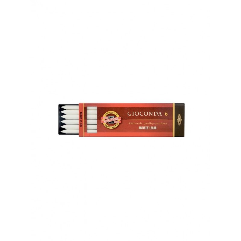 KOH-I-NOOR 6 Μύτες 120mm για Μηχανικό Μολύβι 5,6mm Λευκής Κιμωλίαςμ