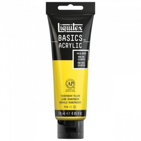 Liquitex Basics 118ml Acrylic 045 Transparent Yellow