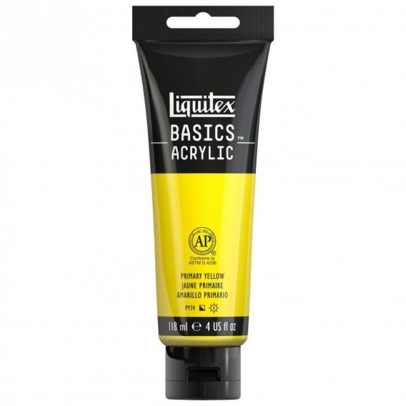 Liquitex Basics 118ml Acrylic 410 Primary Yellow Liquitex Basics 118ml Acrylic 410 Primary Yellow