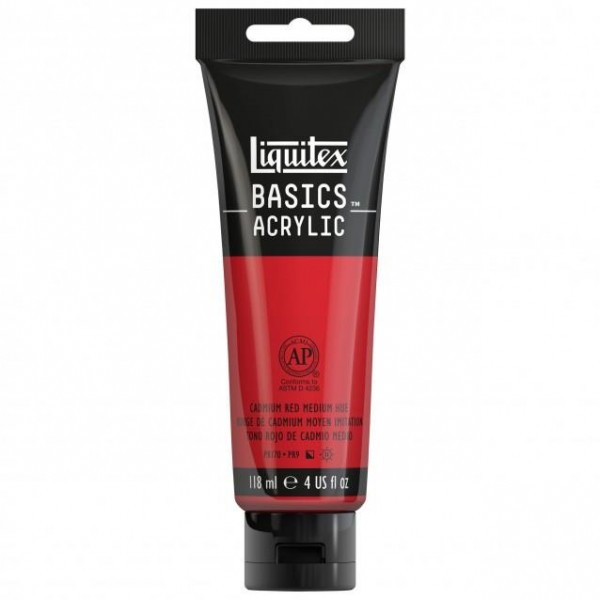 Liquitex Basics 118ml Acrylic 151 Cadmium Red Medium Hue