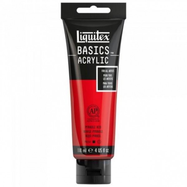 Liquitex Basics 118ml Acrylic 321 Pyrrole Red