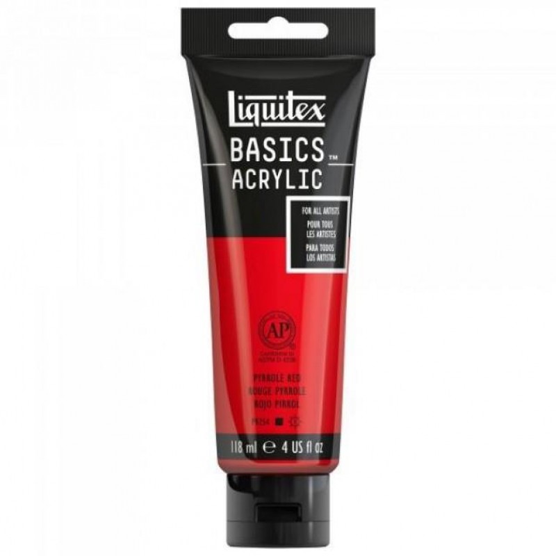 Liquitex Basics 118ml Acrylic 321 Pyrrole Red Liquitex Basics 118ml Acrylic 321 Pyrrole Red