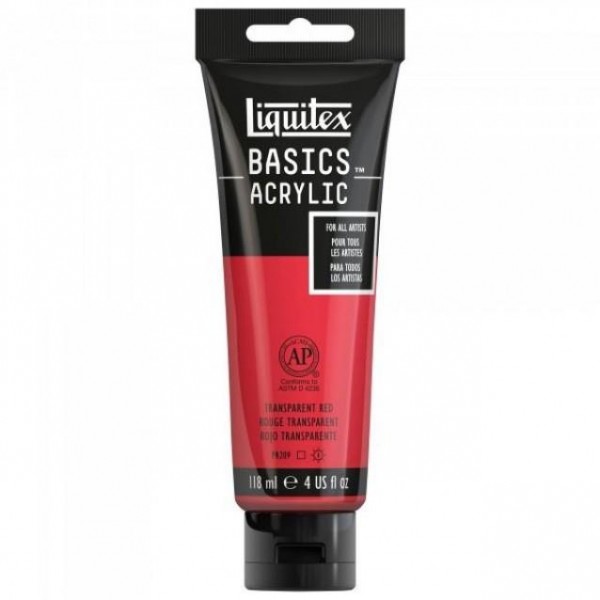 Liquitex Basics 118ml Acrylic 047 Transparent Red
