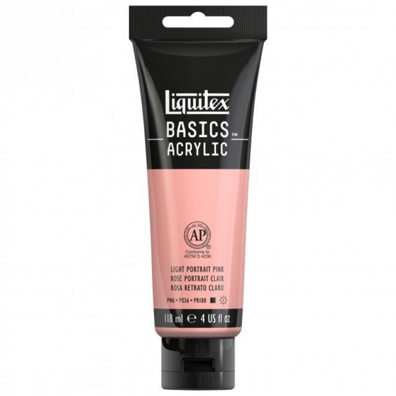 Liquitex Basics 118ml Acrylic 810 Light Portrait Pink Liquitex Basics 118ml Acrylic 810 Light Portrait Pink