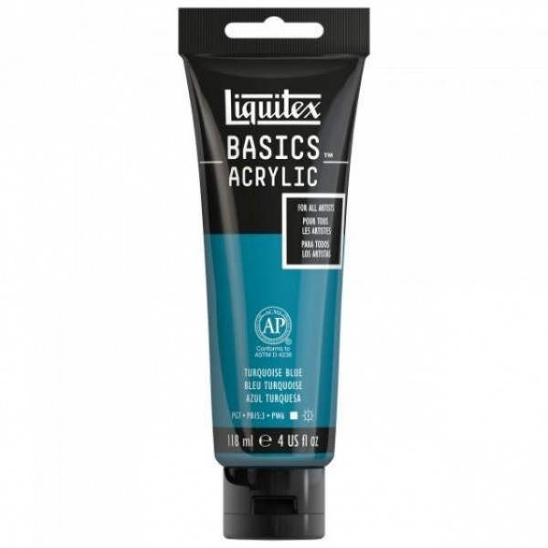 Liquitex Basics 118ml Acrylic 046 Turquoise Blue