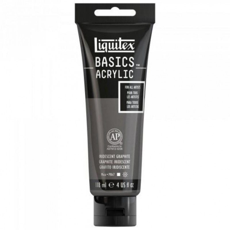 Liquitex Basics 118ml Acrylic 049 Iridescent Graphite Liquitex Basics 118ml Acrylic 049 Iridescent Graphite