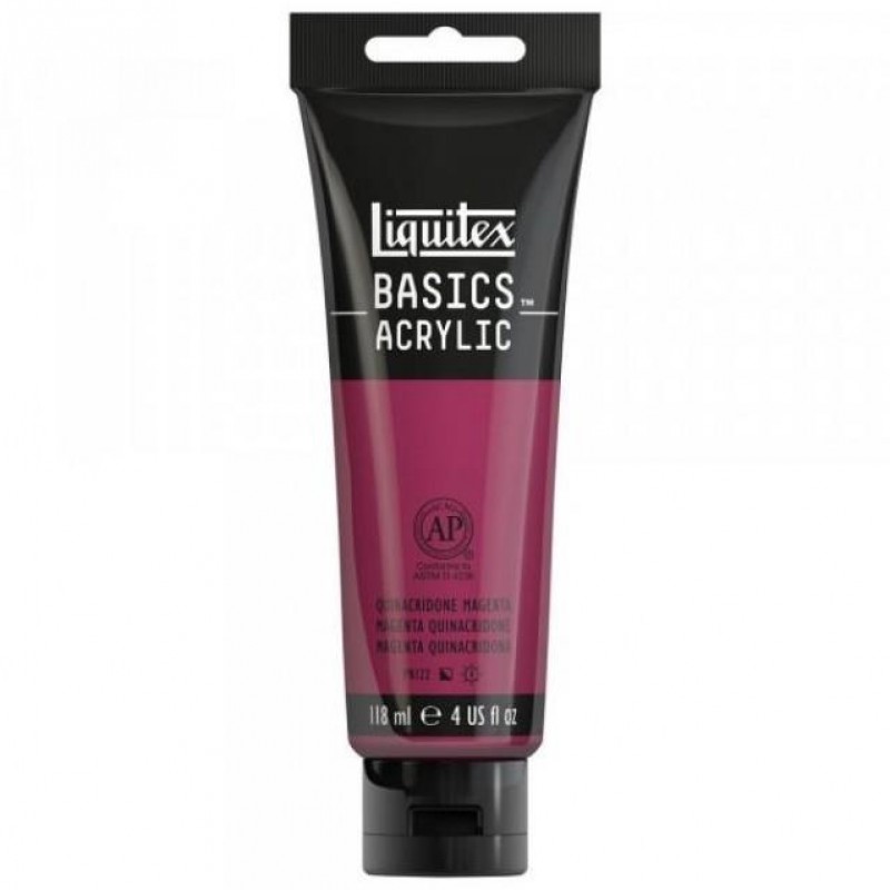 Liquitex Basics 118ml Acrylic 114 Quinacridone Magenta Liquitex Basics 118ml Acrylic 114 Quinacridone Magenta
