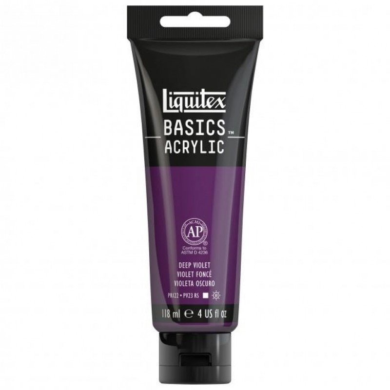 Liquitex Basics 118ml Acrylic 115 Deep Violet Liquitex Basics 118ml Acrylic 115 Deep Violet