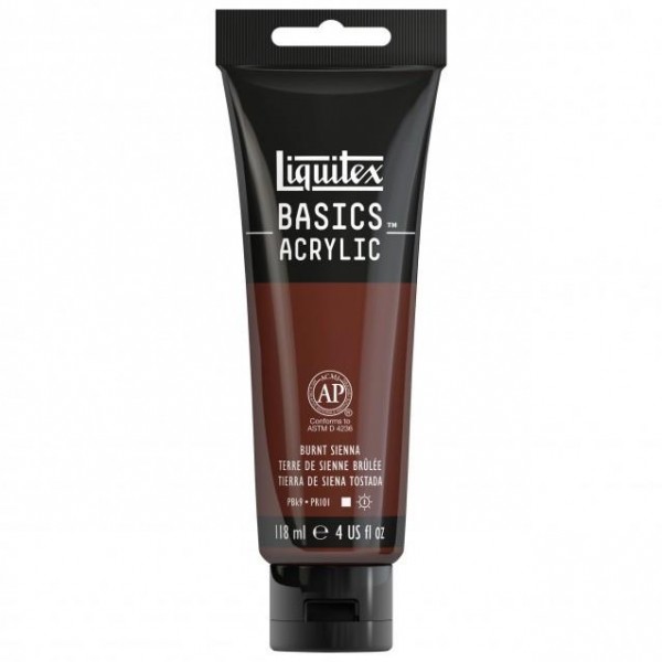 Liquitex Basics 118ml Acrylic 127 Burnt Sienna