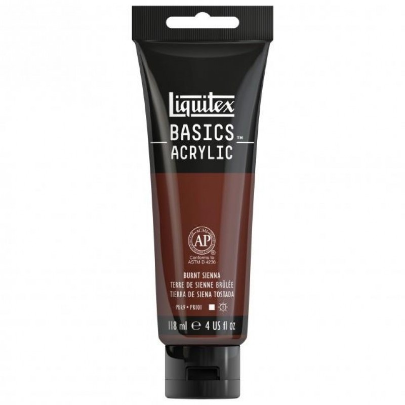 Liquitex Basics 118ml Acrylic 127 Burnt Sienna Liquitex Basics 118ml Acrylic 127 Burnt Sienna