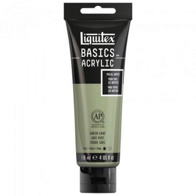 Liquitex Basics 118ml Acrylic 205 Green Gray Liquitex Basics 118ml Acrylic 205 Green Gray