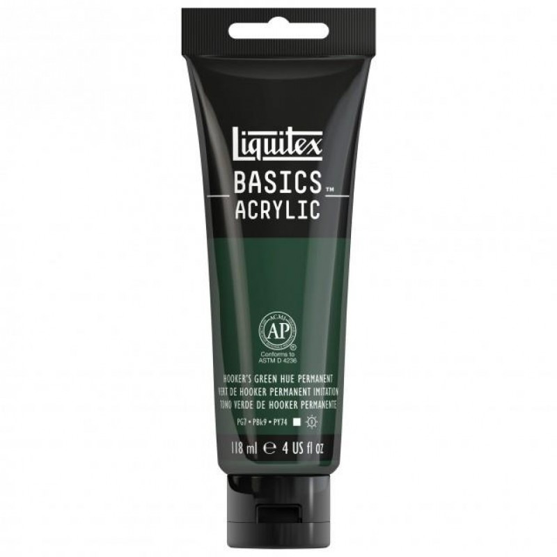 Liquitex Basics 118ml Acrylic 224 Hookers Green Hue Liquitex Basics 118ml Acrylic 224 Hookers Green Hue