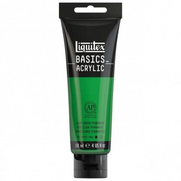 Liquitex Basics 118ml Acrylic 312 Green Light Permanent
