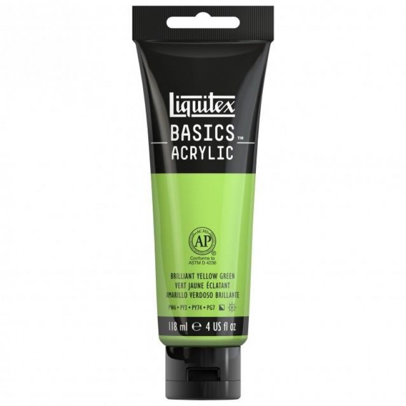 Liquitex Basics 118ml Acrylic 840 Brilliant Yellow Green Liquitex Basics 118ml Acrylic 840 Brilliant Yellow Green