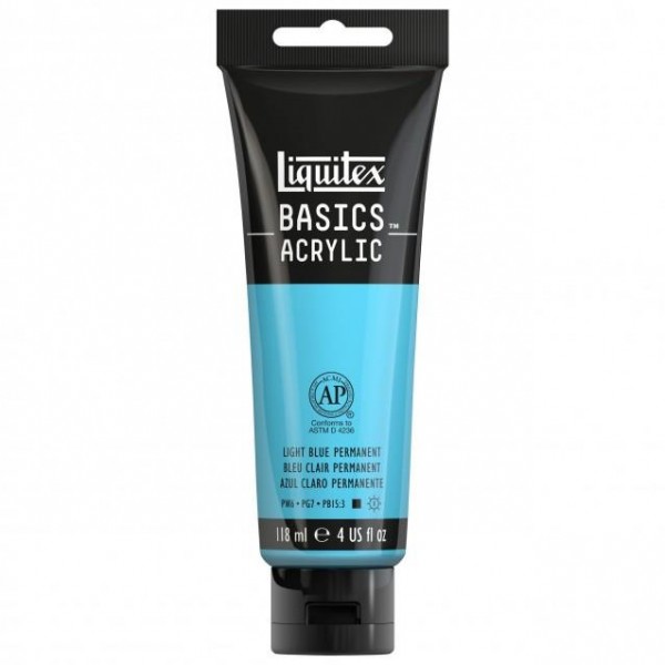 Liquitex Basics 118ml Acrylic 770 Light Blue Permanent