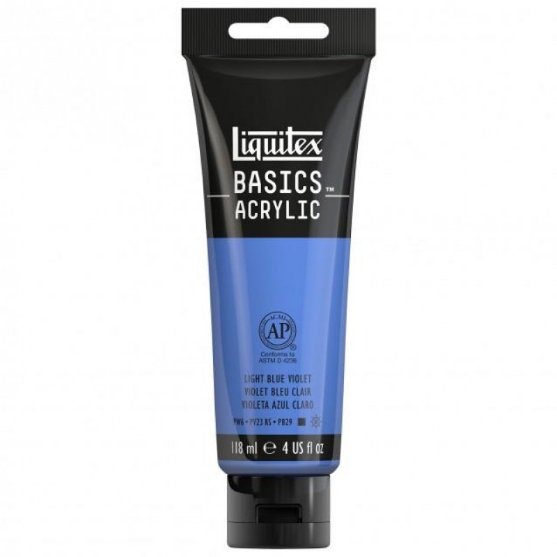 Liquitex Basics 118ml Acrylic 680 Light Blue Violet Liquitex Basics 118ml Acrylic 680 Light Blue Violet