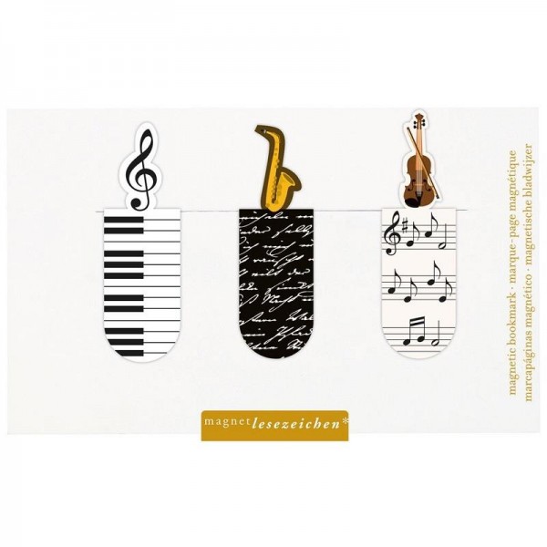 Μαγνητικός σελιδοδείκτης Music σετ 3τεμ