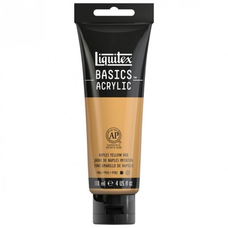 Liquitex Basics 118ml Acrylic 601 Naples Yellow Liquitex Basics 118ml Acrylic 601 Naples Yellow