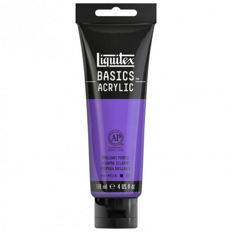 Liquitex Basics 118ml Acrylic 590 Brilliant Purple Liquitex Basics 118ml Acrylic 590 Brilliant Purple