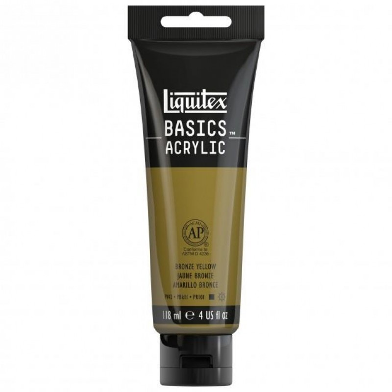 Liquitex Basics 118ml Acrylic 530 Bronze Yellow Liquitex Basics 118ml Acrylic 530 Bronze Yellow