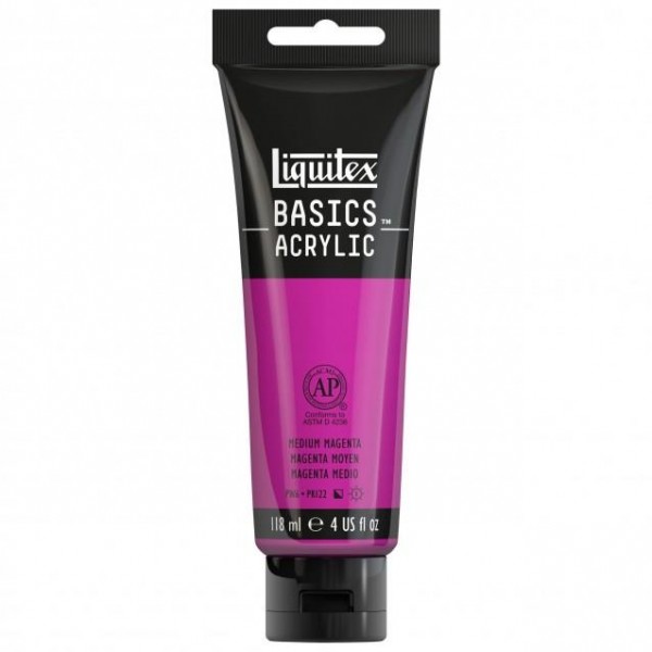 Liquitex Basics 118ml Acrylic 500 Medium Magenta