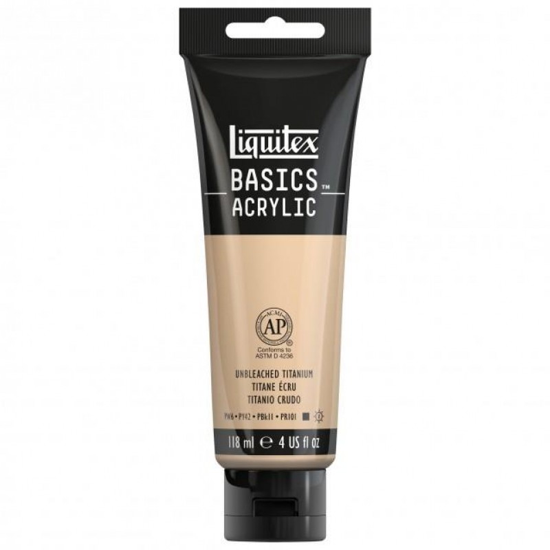 Liquitex Basics 118ml Acrylic 434 Unbleached Titanium Liquitex Basics 118ml Acrylic 434 Unbleached Titanium
