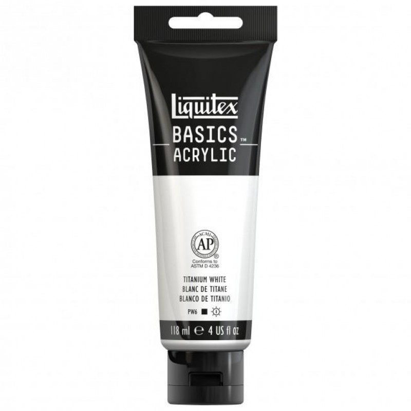 Liquitex Basics 118ml Acrylic 432 Titanium White