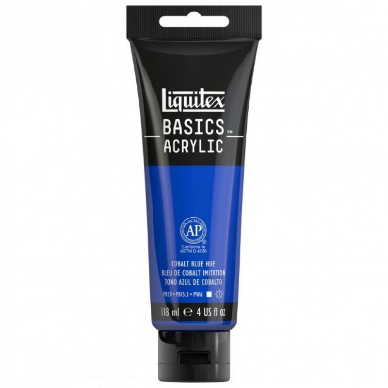 Liquitex Basics 118ml Acrylic 381 Blue Cobalt Hue Liquitex Basics 118ml Acrylic 381 Blue Cobalt Hue