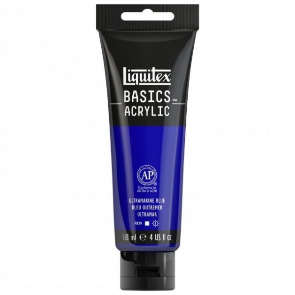 Liquitex Basics 118ml Acrylic 380 Ultramarine Blue