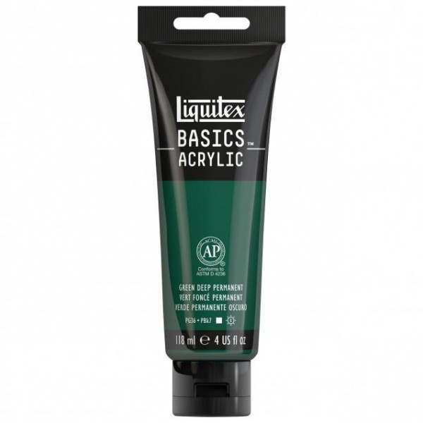 Liquitex Basics 118ml Acrylic 350 Green Deep Permanent