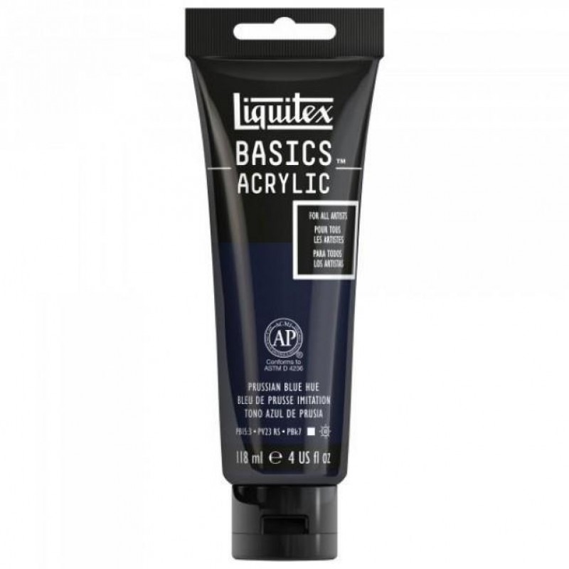Liquitex Basics 118ml Acrylic 320 Prussian Blue Hue Liquitex Basics 118ml Acrylic 320 Prussian Blue Hue