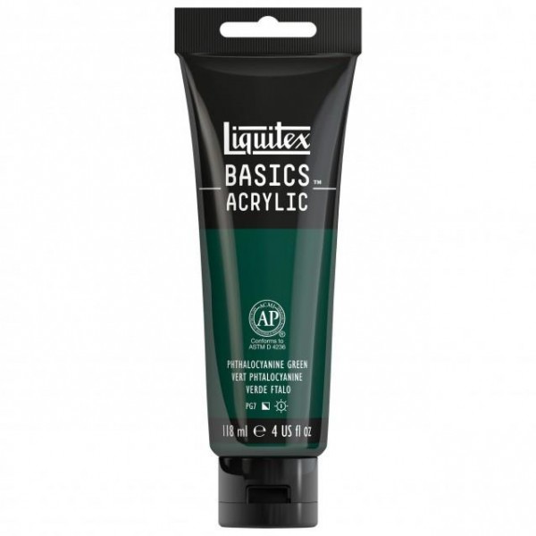 Liquitex Basics 118ml Acrylic 317 Phthalocyanine Green