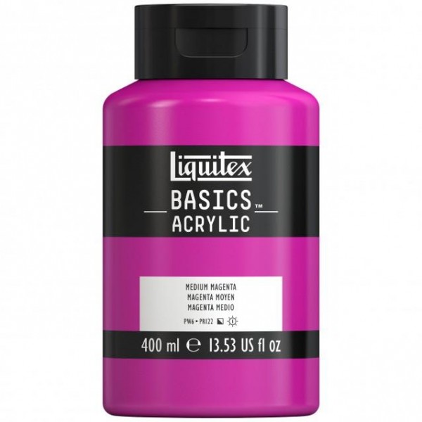 Liquitex Basics 400ml Acrylic 114 Medium Magenta Liquitex Basics 400ml Acrylic 114 Medium Magenta