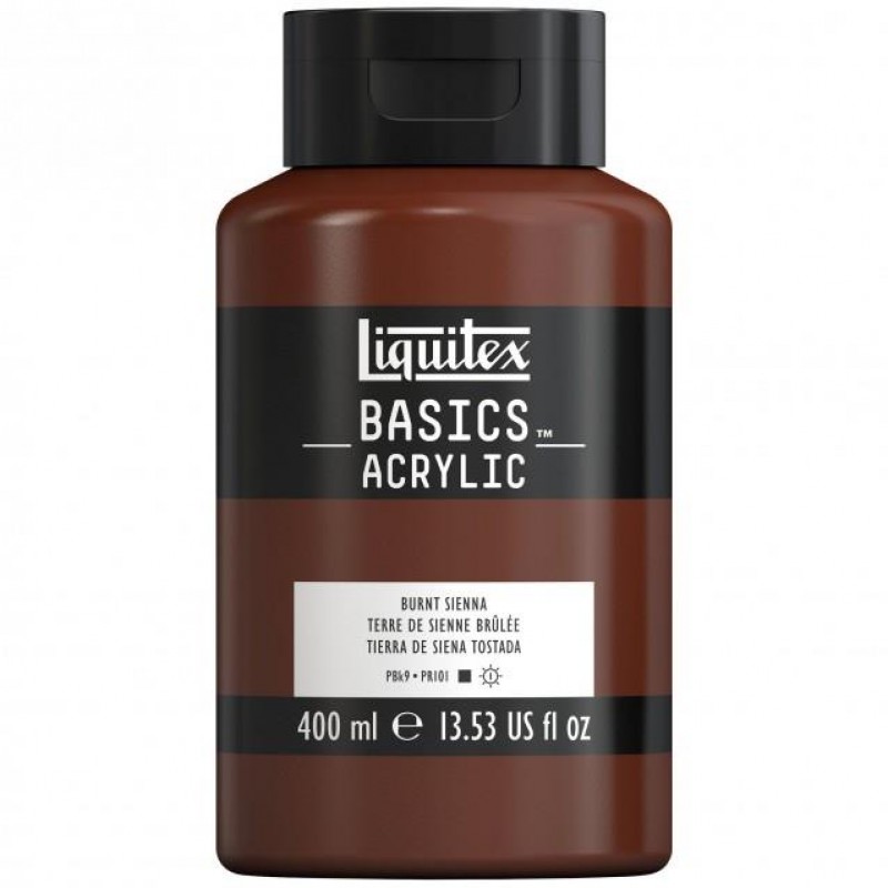 Liquitex Basics 400ml Acrylic 127 Burnt Sienna Liquitex Basics 400ml Acrylic 127 Burnt Sienna
