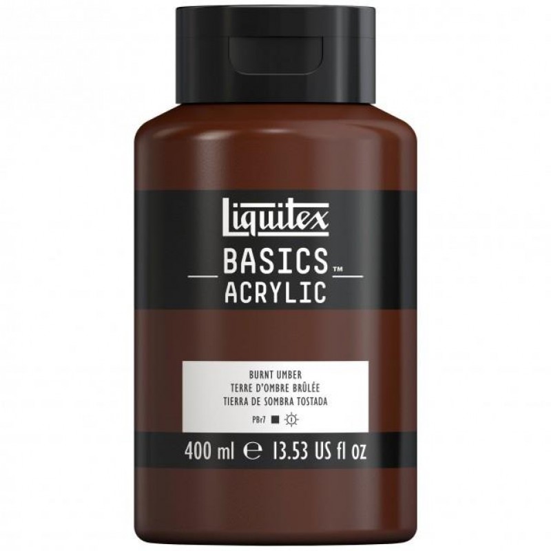 Liquitex Basics 400ml Acrylic 128 Burnt Umber Liquitex Basics 400ml Acrylic 128 Burnt Umber