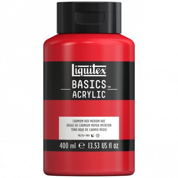 Liquitex Basics 400ml Acrylic 151 Cadmium Red Liquitex Basics 400ml Acrylic 151 Cadmium Red