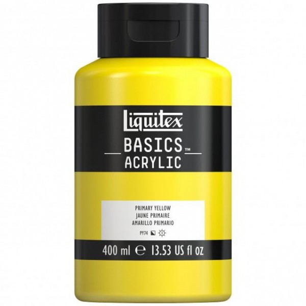 Liquitex Basics 400ml Acrylic 410 Primary Yellow Liquitex Basics 400ml Acrylic 410 Primary Yellow
