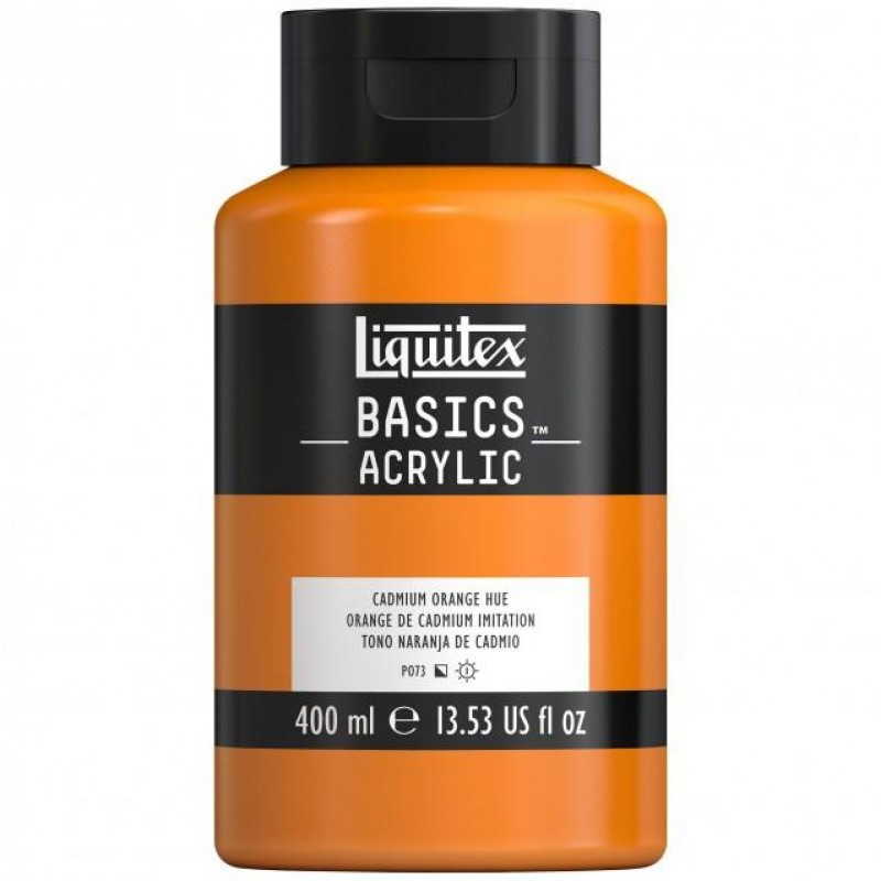 Liquitex Basics 400ml Acrylic 720 Cadmium Orange Hue Liquitex Basics 400ml Acrylic 720 Cadmium Orange Hue