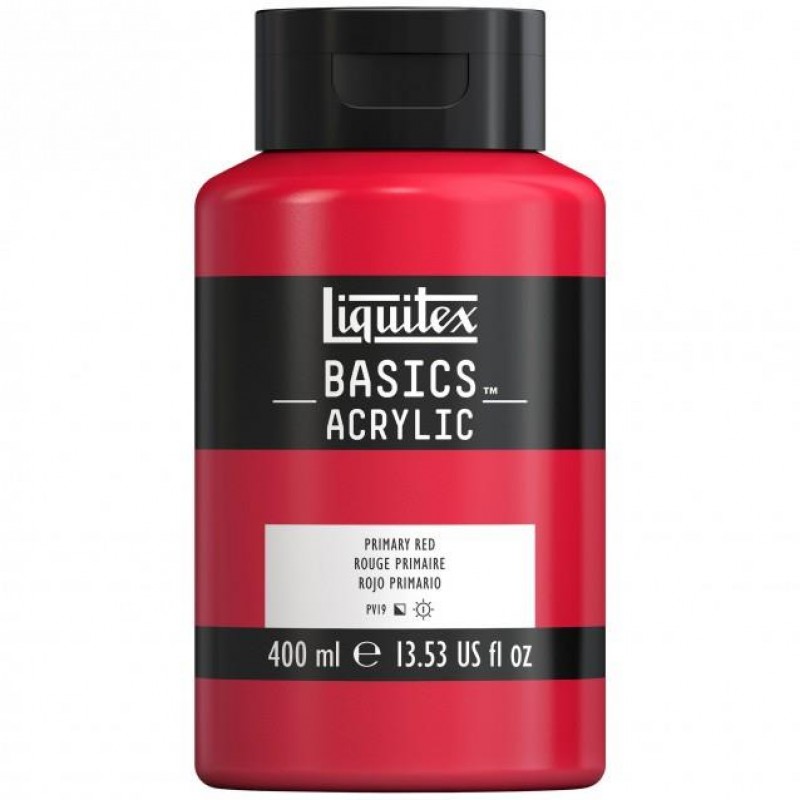 Liquitex Basics 400ml Acrylic 415 Primary Red Liquitex Basics 400ml Acrylic 415 Primary Red
