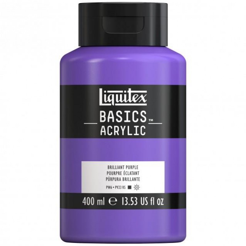 Liquitex Basics 400ml Acrylic 590 Brilliant Purple Liquitex Basics 400ml Acrylic 590 Brilliant Purple