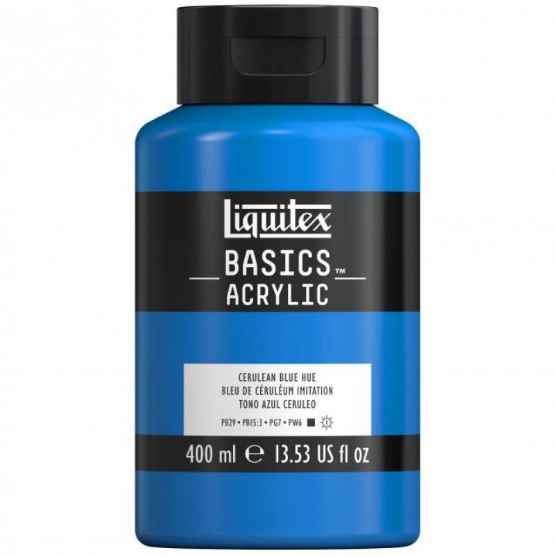 Liquitex Basics 400ml Acrylic 470 Cerulean Blue Hue Liquitex Basics 400ml Acrylic 470 Cerulean Blue Hue