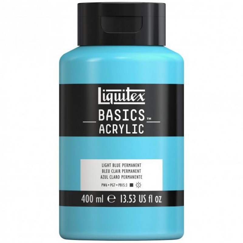 Liquitex Basics 400ml Acrylic 770 Light Blue Permanent Liquitex Basics 400ml Acrylic 770 Light Blue Permanent