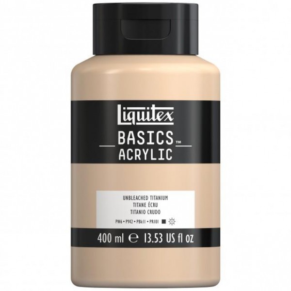 Liquitex Basics 400ml Acrylic 434 Unbleached Titanium Liquitex Basics 400ml Acrylic 434 Unbleached Titanium