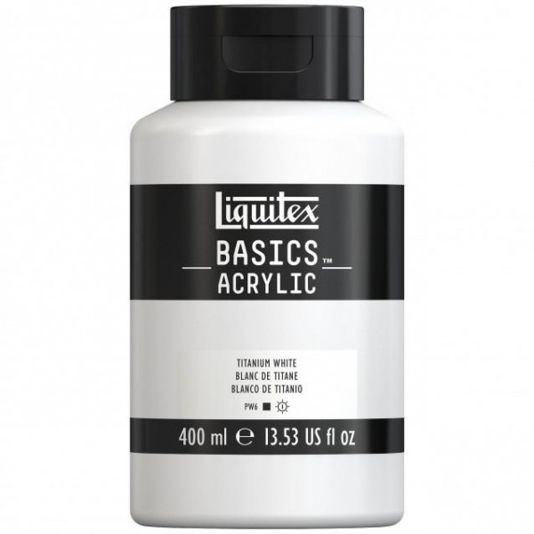 Liquitex Basics 400ml Acrylic 432 Titanium White Liquitex Basics 400ml Acrylic 432 Titanium White