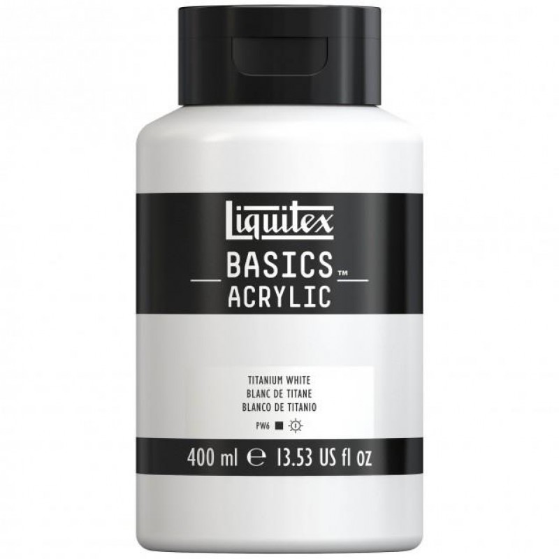 Liquitex Basics 400ml Acrylic 432 Titanium White