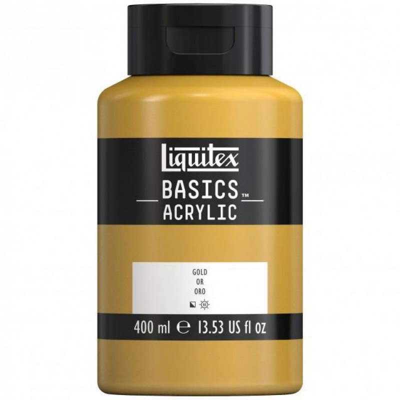 Liquitex Basics 400ml Acrylic 234 Bright Gold Liquitex Basics 400ml Acrylic 234 Bright Gold