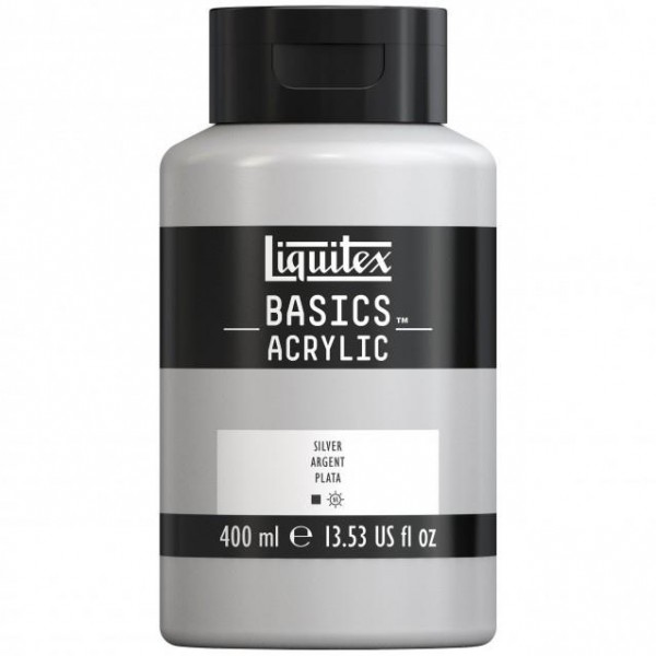 Liquitex Basics 400ml Acrylic 236 Silver Liquitex Basics 400ml Acrylic 236 Silver
