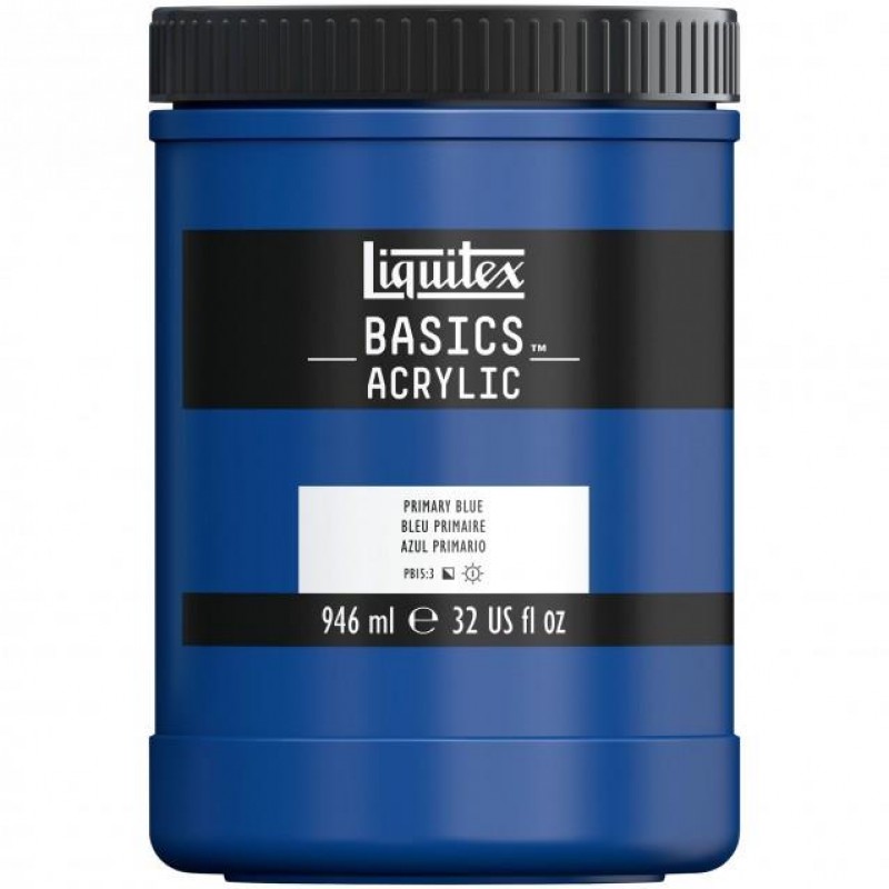 Liquitex Basics 946ml Acrylic 420 Primary Blue Liquitex Basics 946ml Acrylic 420 Primary Blue