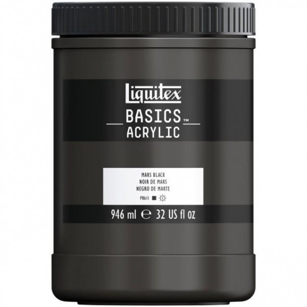 Liquitex Basics 946ml Acrylic 276 Mars Black Liquitex Basics 946ml Acrylic 276 Mars Black