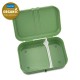 Pascal Lunch Box with Separator Leaf Green